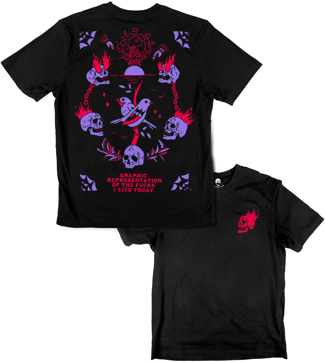 T-shirt Align 'Flying DFC' - Noir - Taille S - Référence HOC00205-2 - Neuf En Emballage - Origine Taïwan